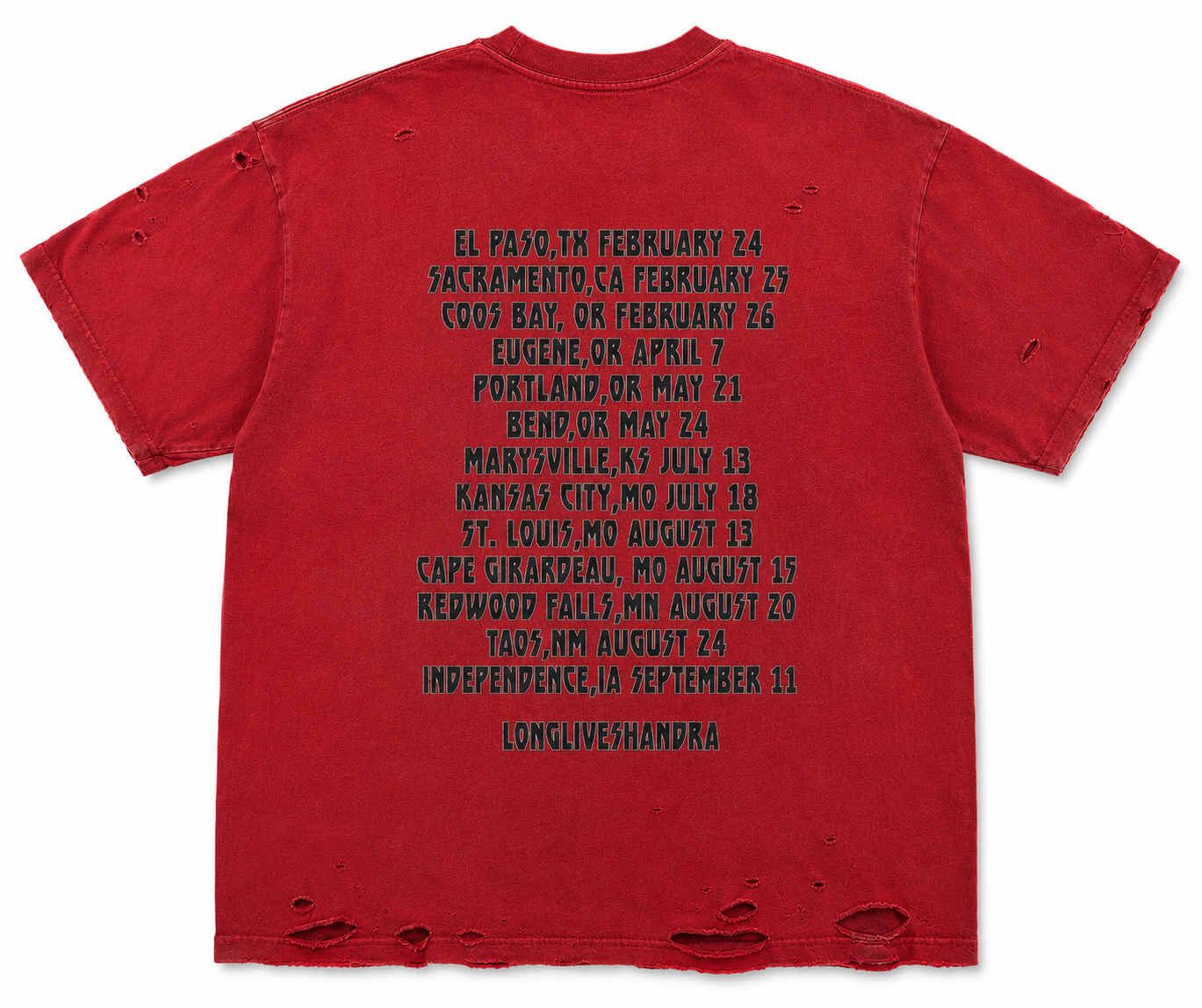 “World Tour 25” Tee